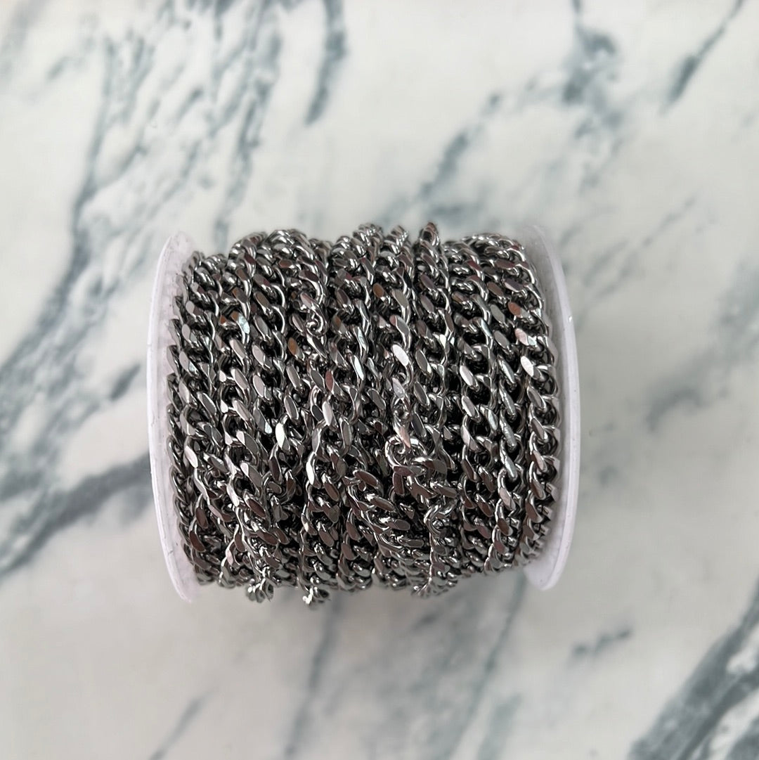 Cadena Acero Plata