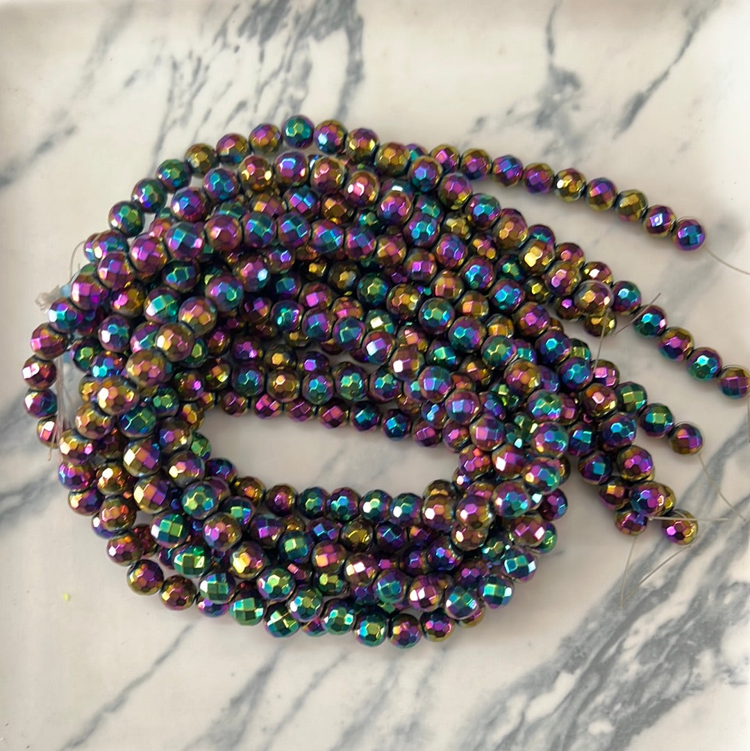 Hematita facetada morada   8m